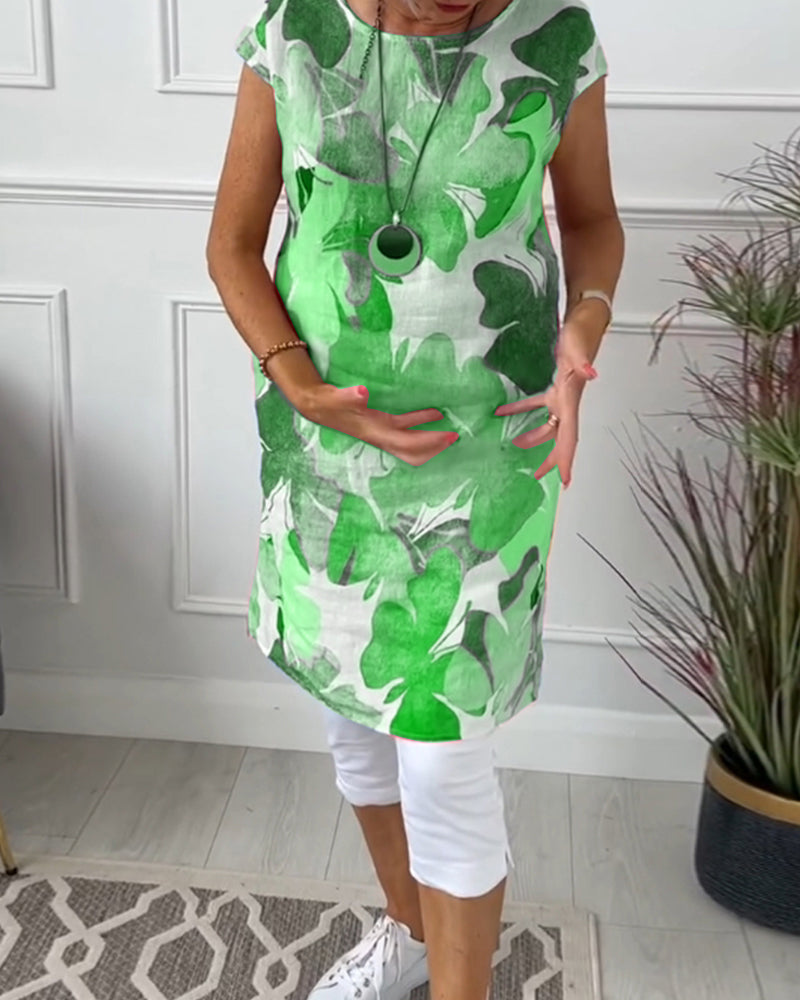 R&B | Lässiges Longtop mit Farbenfrohem Blumenprint