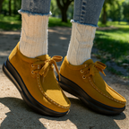 Wildleder-Schnürschuhe mit rutschfester Sohle R&B R&B