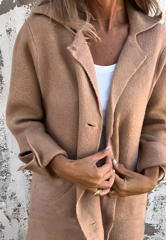R&B | Lässiger langer Strickmantel für Frauen