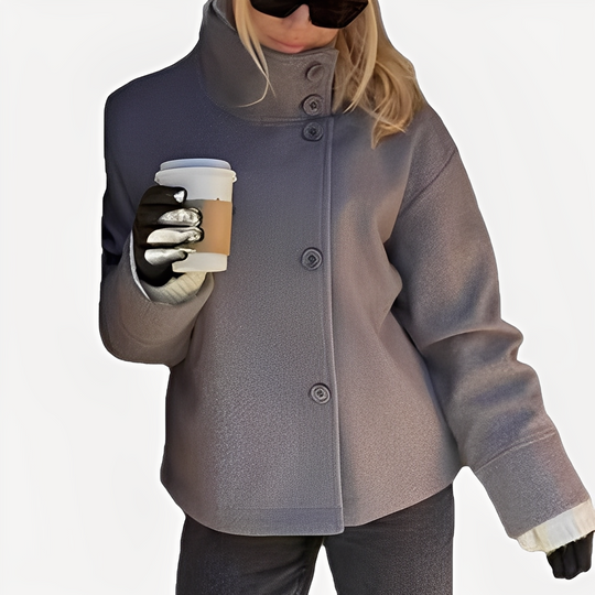 R&B | Schicke Damenwolljacke mit einem Knopf