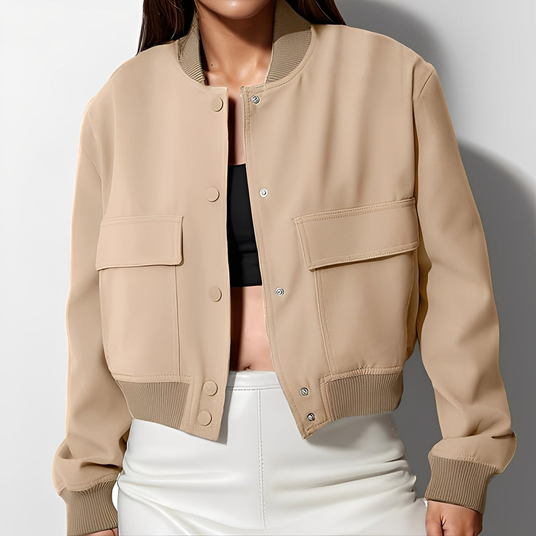 R&B | Lässige, lockere Jacke mit großen Taschen für Frauen