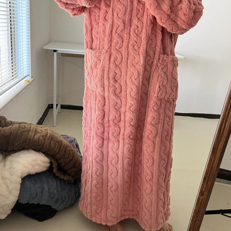 R&B | Winter korallen Samt-Homewear