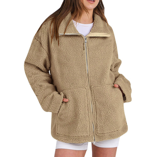 R&B | Locker Wollmantel mit Rollkragen für Damen