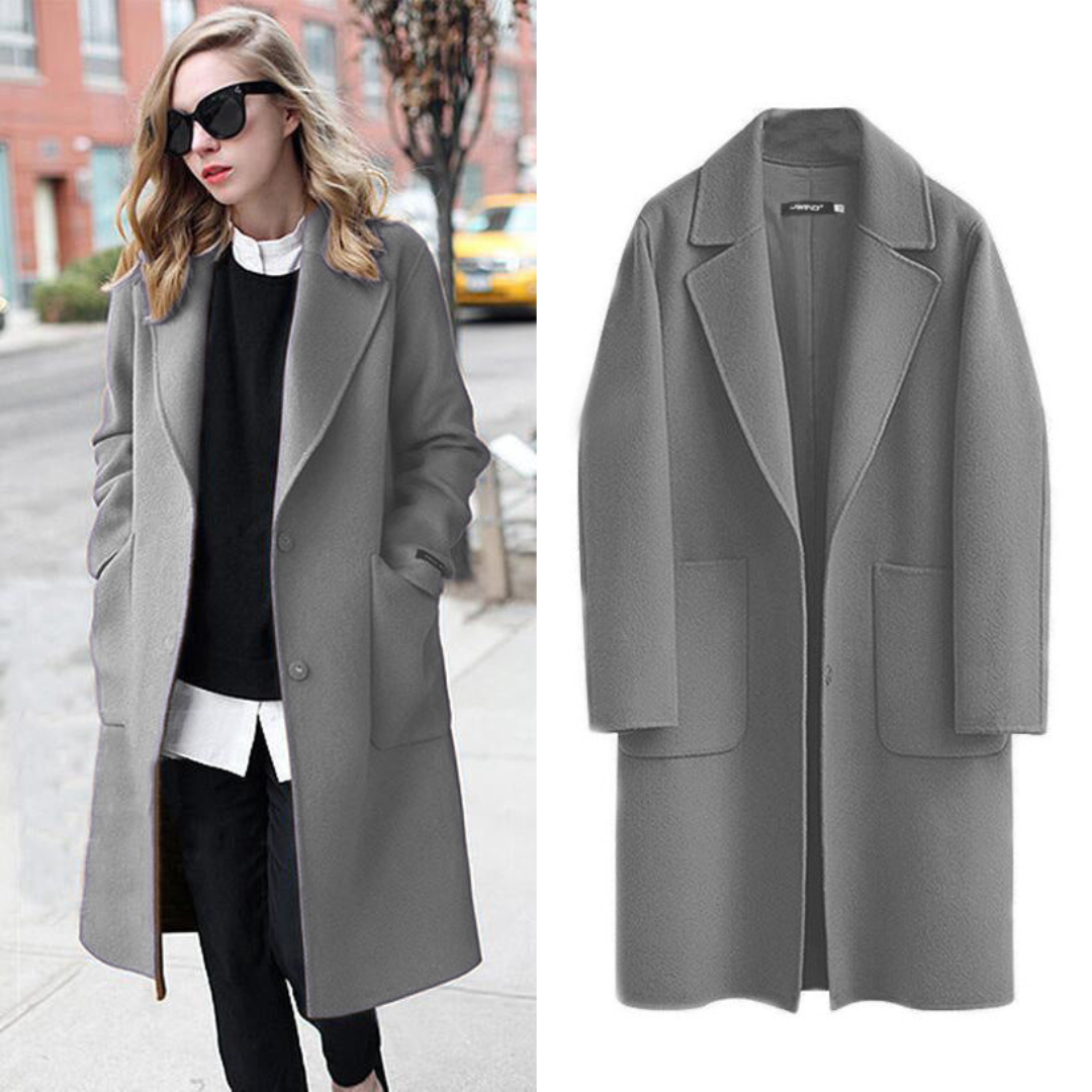 R&B | Klassischer Winter Trenchcoat Für Damen Lang