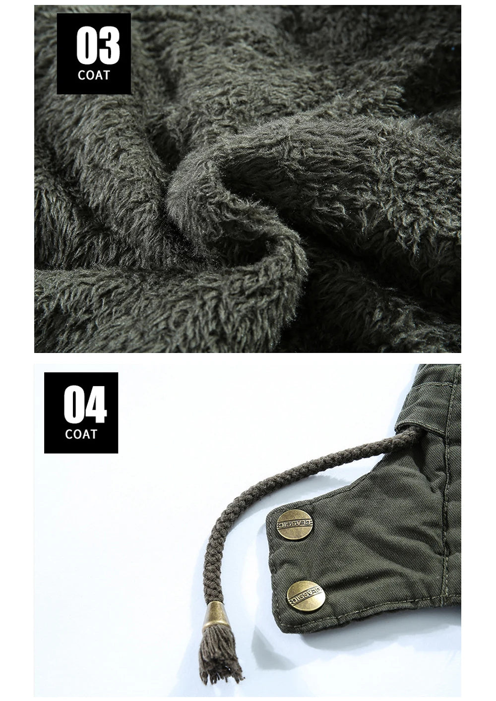 R&B | Herren Parka Fleece