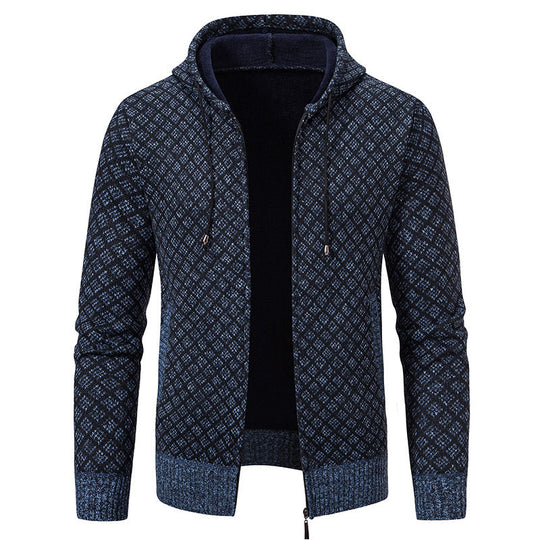 R&B | Elegante, schlanke Jacke mit Kapuze für Männer