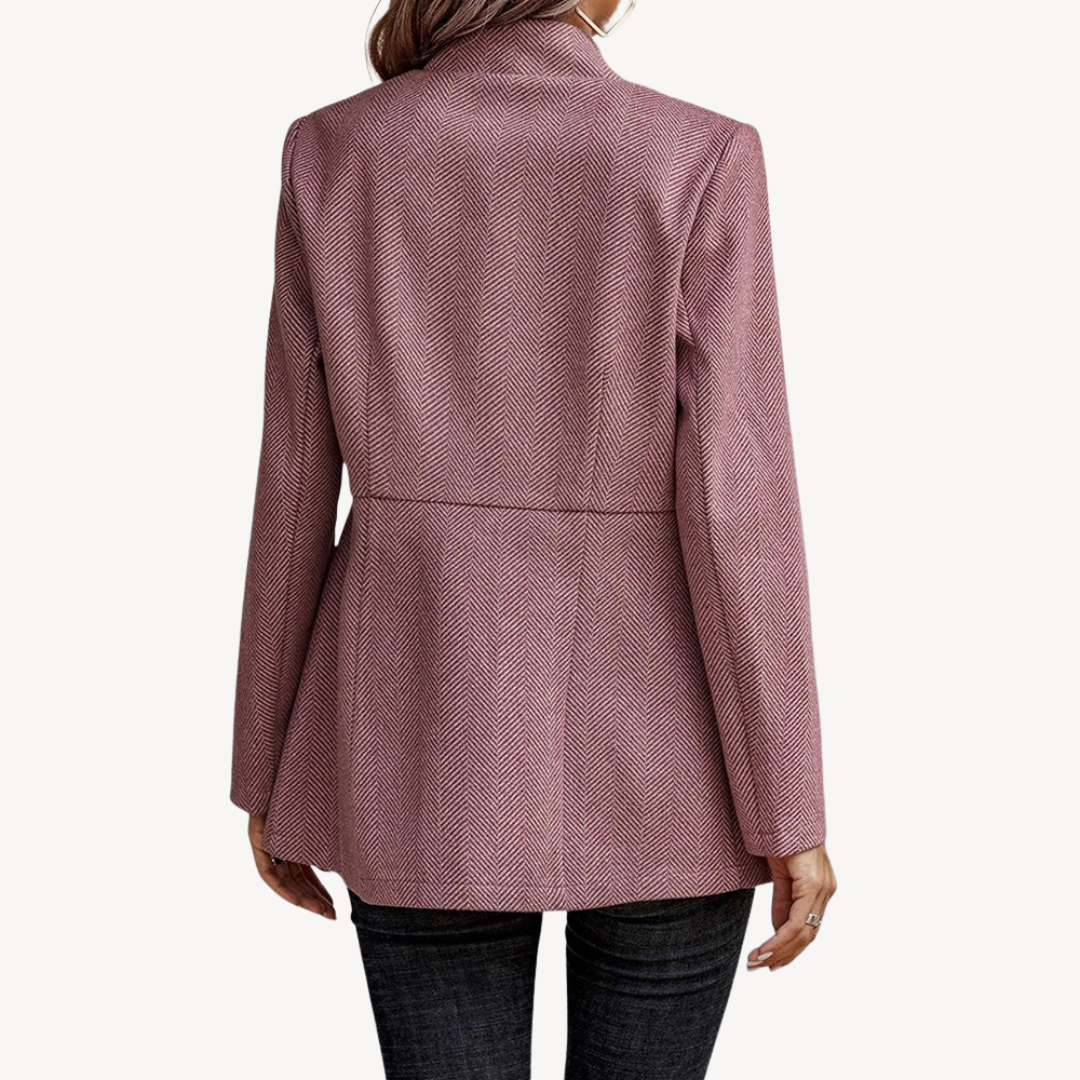 R&B | Damen Fischgrät Blazerjacke