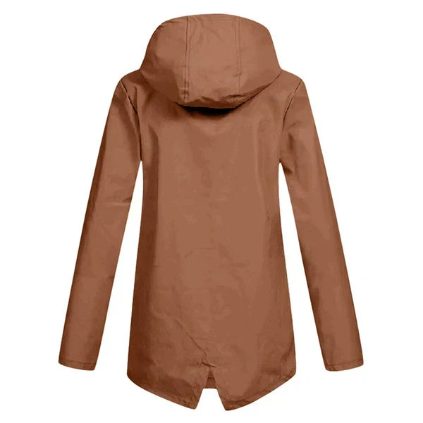 R&B | Trendy Damen Regenjacke mit Kapuze