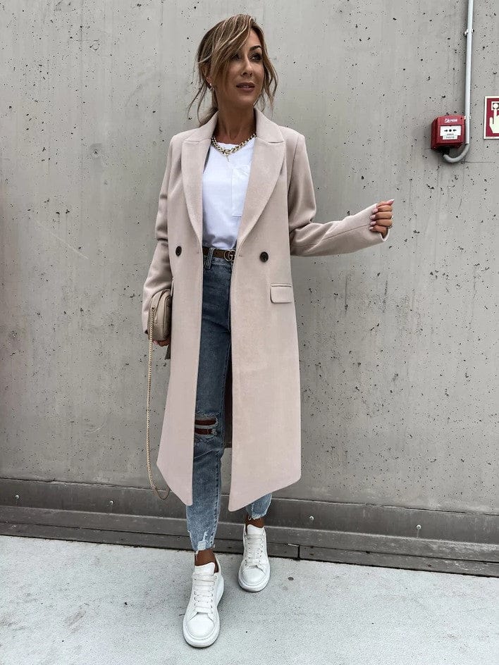 R&B | Langes Daunenjacke Eleganter Zeitloser Stil Ideal Für Den Winter