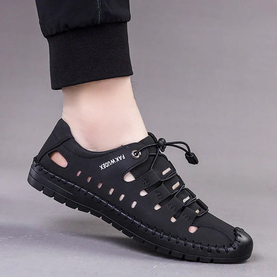 Outdoor Aviator Sandalen aus Leder mit gewickelter Zehe R&B R&B