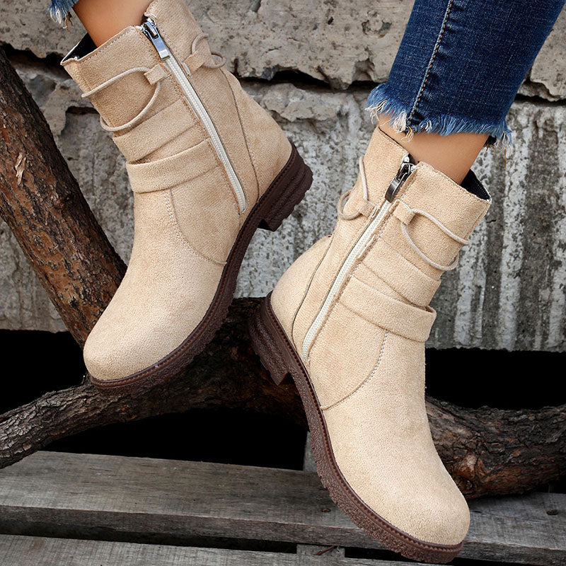 Vintage Schnalle Stiefeletten R&B