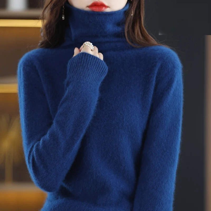R&B | Pullover Damen Weicher Rollkragenpullover, Warm & Luxuriöses Design