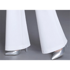 R&B | Elegante Enganliegende Hohe Taille Flared Hosen