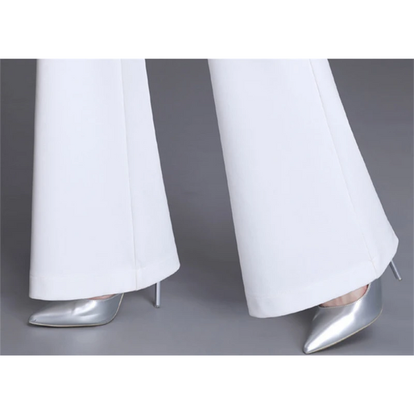 R&B | Elegante Enganliegende Hohe Taille Flared Hosen