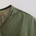 R&B | Lässige Rundhals-Steppjacke mit Karomuster und großen Taschen Ideal für Herbst/Winter
