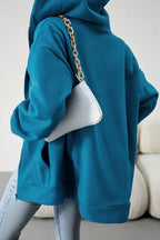 R&B | Lässiger Pullover cardigan mit Kapuze