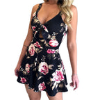 R&B | Hosenträger Brust Schleife Lace-Up Jumpsuit