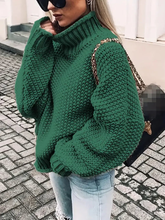 R&B | Einfarbiger Rollkragenpullover