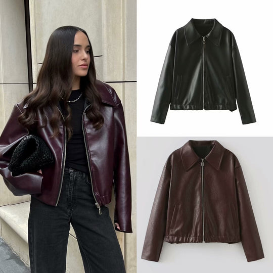 R&B | Elegante Lederjacke