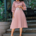 R&B | Women 's solide Farbe große Größe Kleid