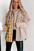 R&B | Zweiseitige Hemdjacke Karomuster und Corddesign Stil und Komfort