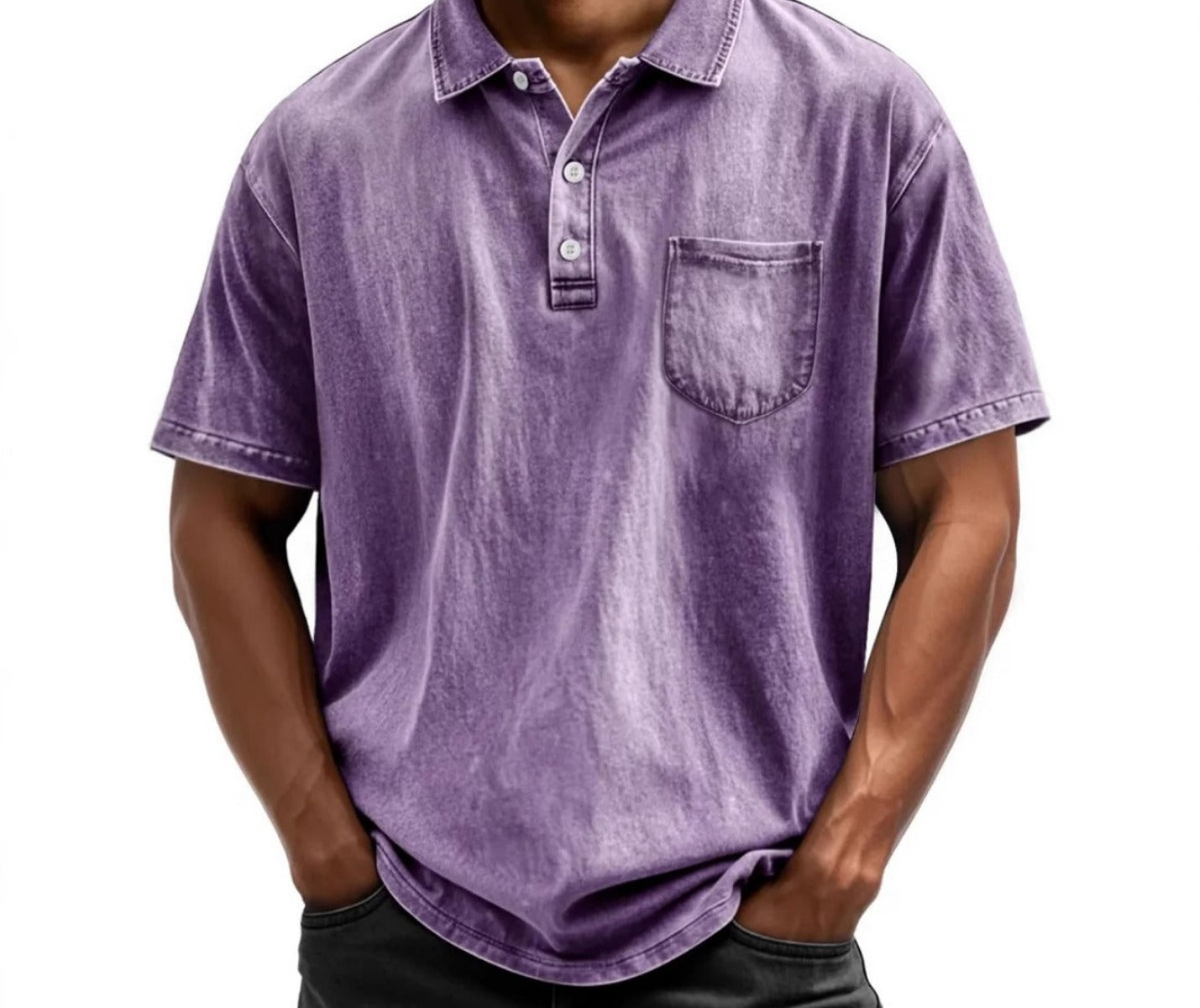 R&B | Button-Down-Hemd mit Revers