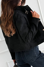 R&B | langärmelige Freizeitjacke mit Knöpfen