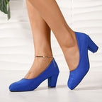 Pumps mit breiter Zehenkappe und stabilem Absatz R&B R&B