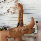 R&B | Cowboy-Stiefel mit Blockabsatz und Spitzem Zeh