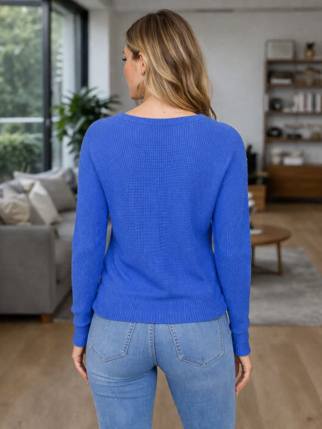 R&B | Wickelbluse Im Strickdesign Polyester-mischung Modern und Bequem