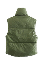 R&B | Zip-Up Drawstring Puffer Weste