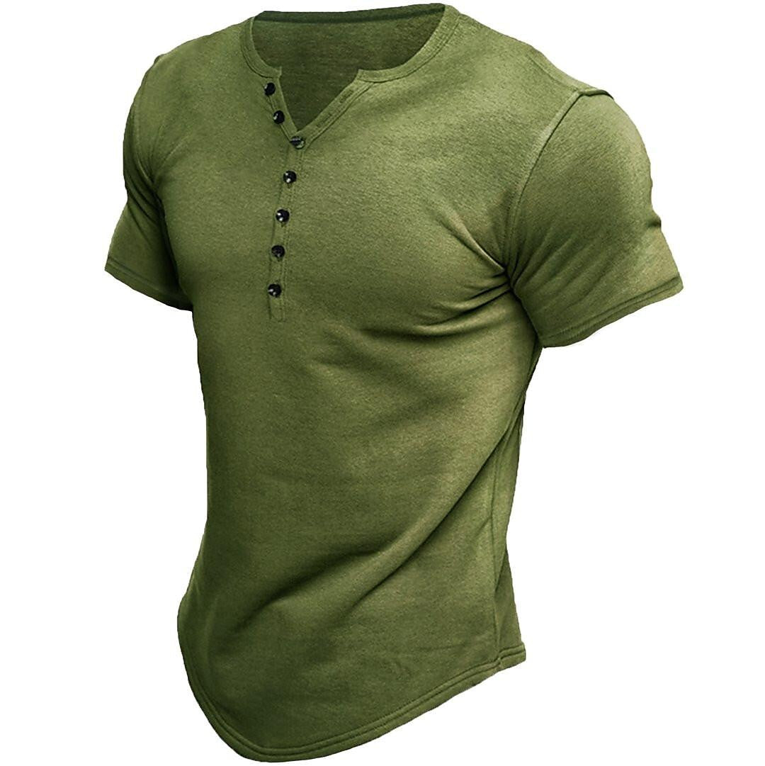 R&B | Kurzarm Henley Shirt