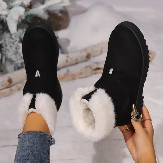 Warme Schlupfstiefel mit rutschfester Sohle R&B R&B