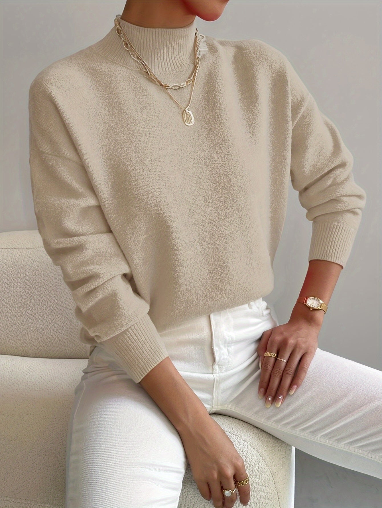 R&B | eleganter Rollkragenpullover