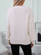 R&B | Strickpullover mit Farbblocken Weicher Strick Elegantes Design