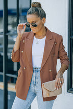 R&B | Doppelreiher-Reverskragen Langarm Blazer
