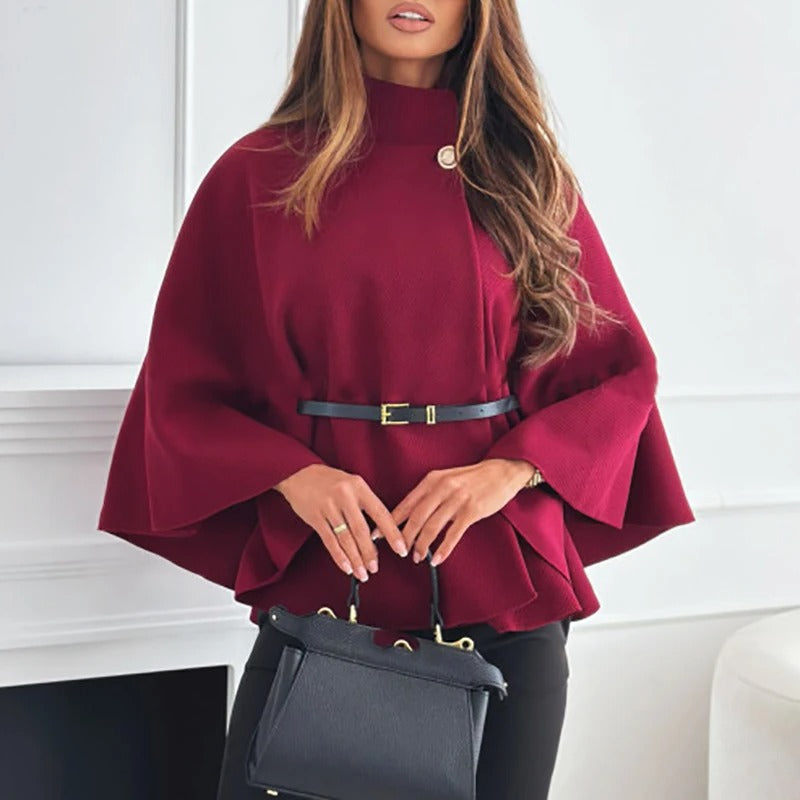 R&B | Cape mit Gürtel – Elegantes Oberteil mit lockerer Passform