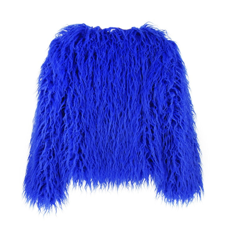 R&B | Eleganter Warmer Kunstpelzmantel Für Herbst Und Winter