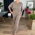 R&B | Stylisches 3-Teilige Set Bestehend Aus Einem Langen Cardigan, Top und Hose