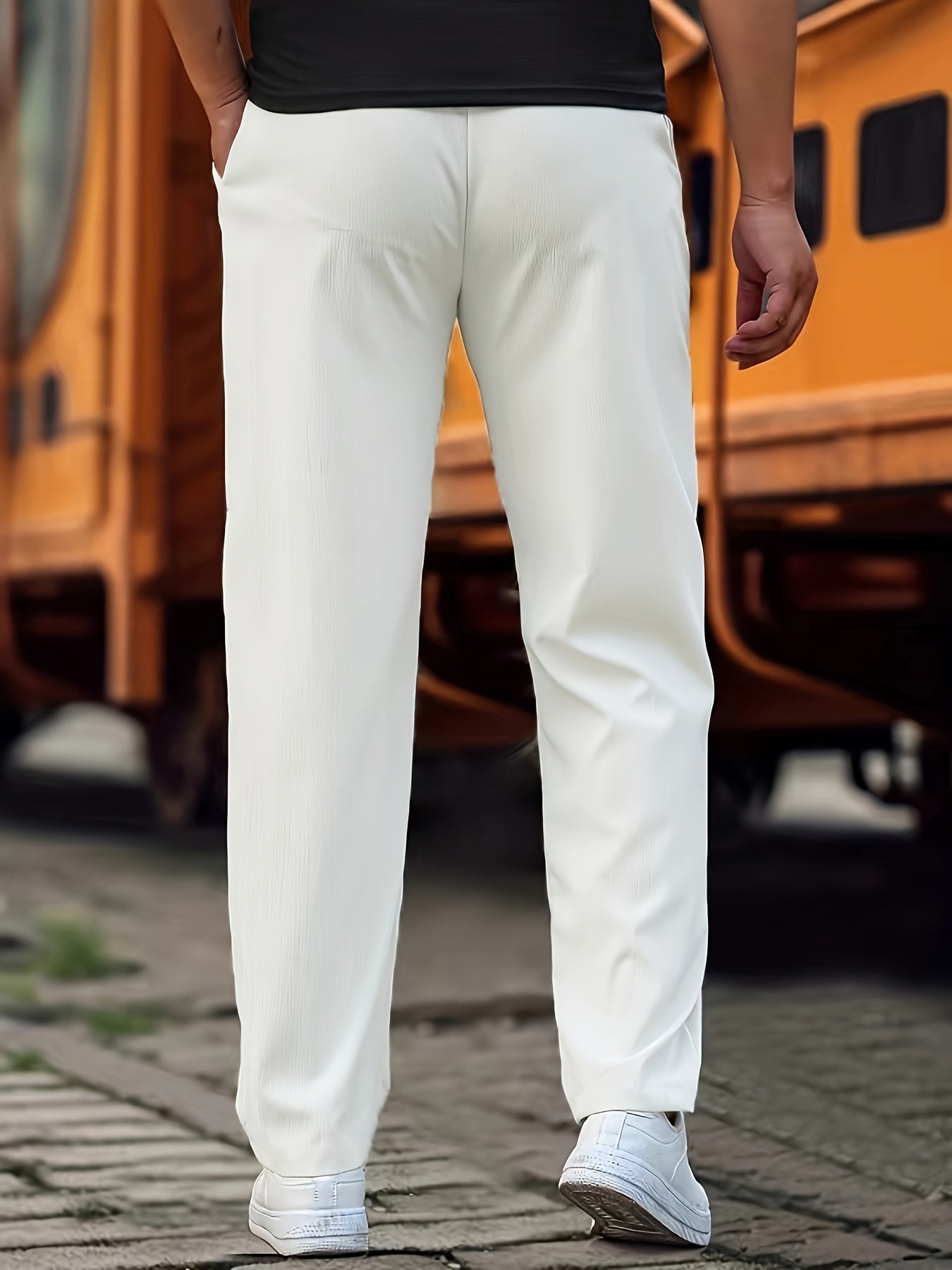 R&B | Stilvolle Kordelzug Athletische Hosen mit Taschen für Herren