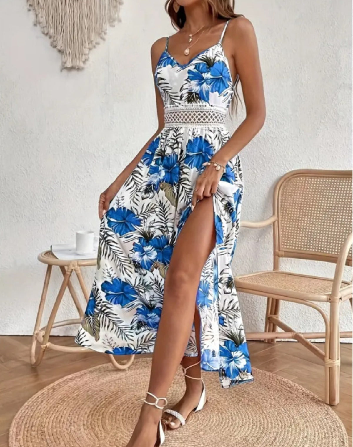 R&B | Elegantes bedrucktes Kleid