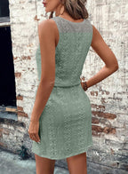 R&B | Ärmelloses Kleid mit hohlem Kordelzug für Damen