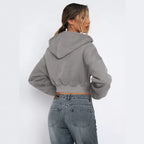 R&B | Fleece-Hoodie mit Reißverschluss