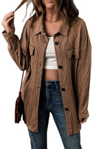 R&B | Gestrickte Bluse mit Knopfleiste Baumwollmix Perfekt für Lagenlook