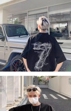 R&B | Lockeres T-Shirt in Übergröße für Männer