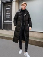 R&B | Warme Lange Gesteppte Winterjacke für Männer