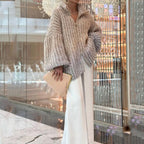 R&B | Strick-Cardigan mit Glitzer-Pailletten