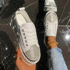 bequeme orthopädische Sneakers mit Pailletten R&B R&B