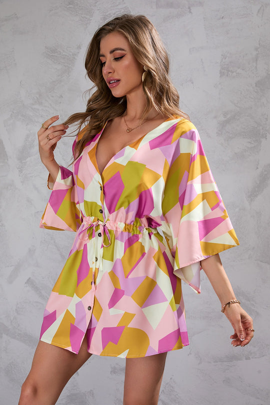 R&B | Kleid mit Blattdruck