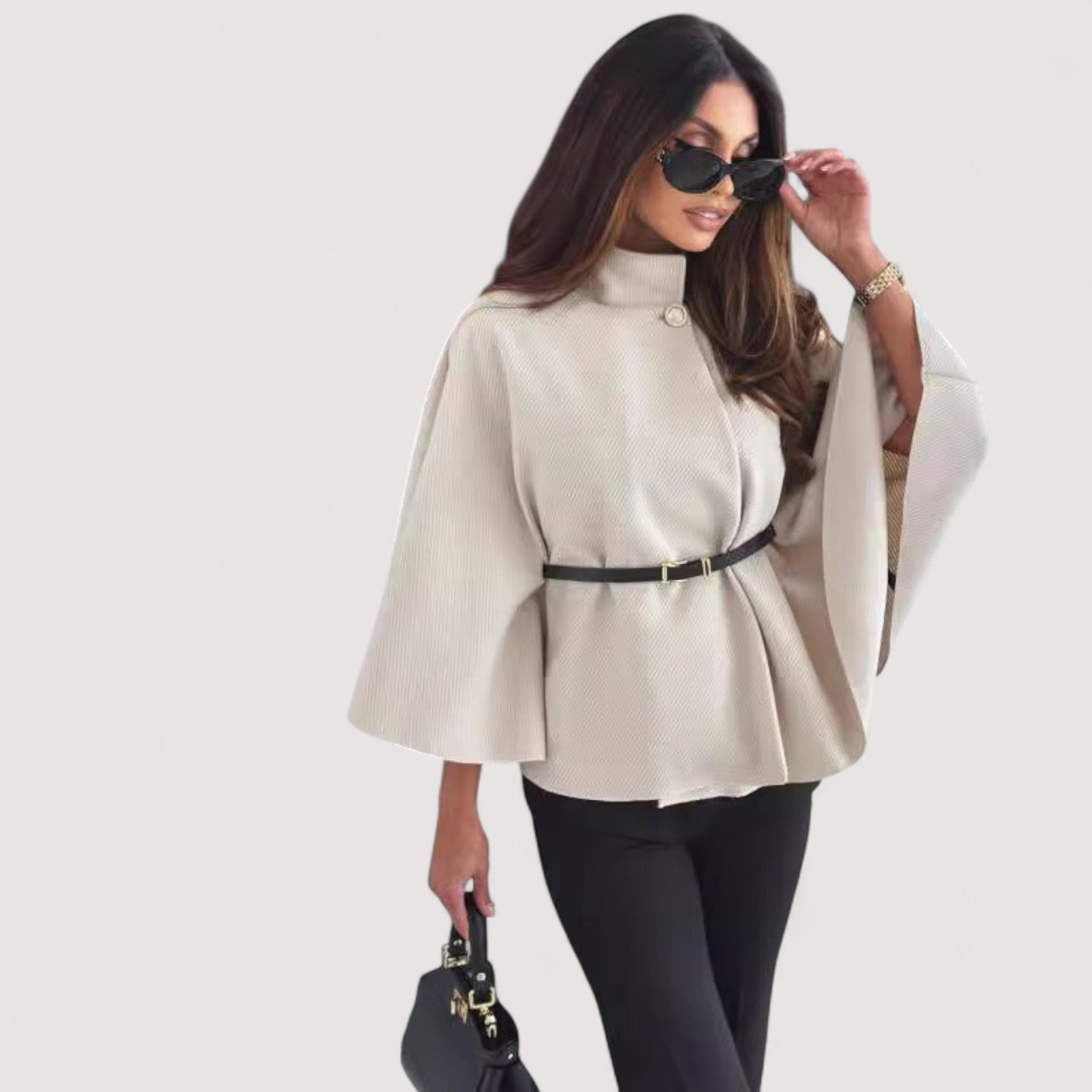 R&B | Elegante Schmetterlingsjacke mit Gürtel